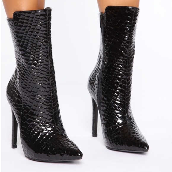 Fashion Nova Shoes - Black Booties